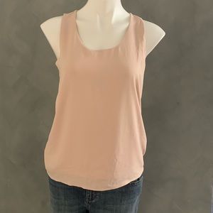 Ann Taylor Mixed Fabric Tank